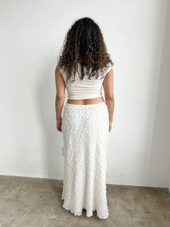 Lisa Says Gah Lauren Maxi Skirt Vanilla Ruffle Women Bottoms