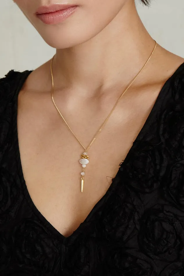 Lisbeth Necklace Moonstone Mix Women Chan Luu Necklaces