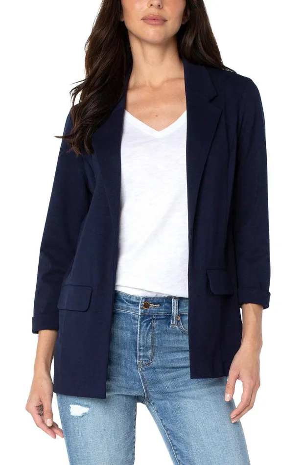 Liverpool Los Angeles BOYFRIEND BLAZER WITH PRINCESS DARTS Cadet Blue Women BLAZERS