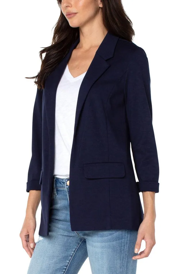 Liverpool Los Angeles BOYFRIEND BLAZER WITH PRINCESS DARTS Cadet Blue Women BLAZERS