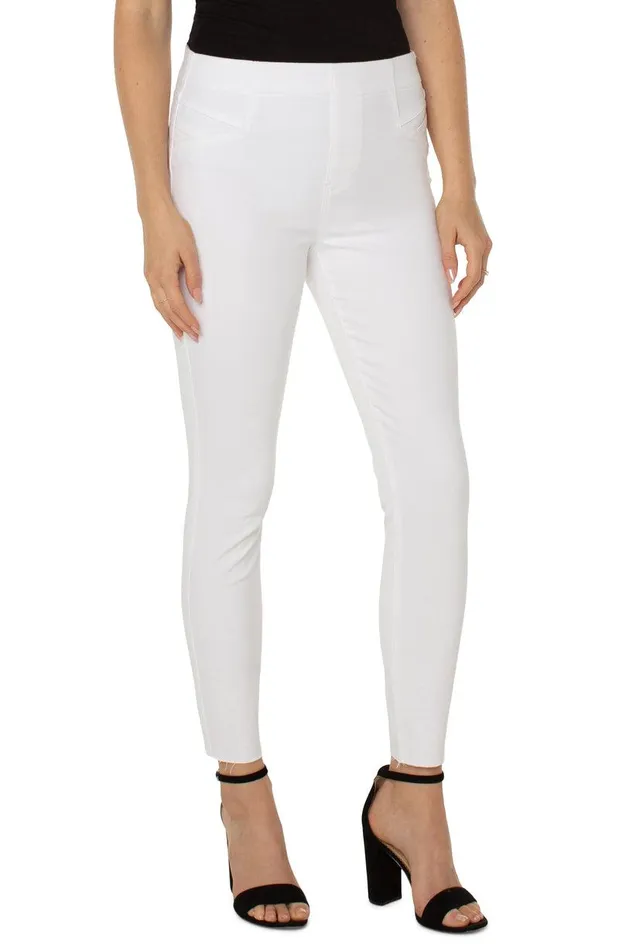 Liverpool Los Angeles CHLOE CROP SKINNY WITH CAT EYE POCKETS Bright White Women SKINNY