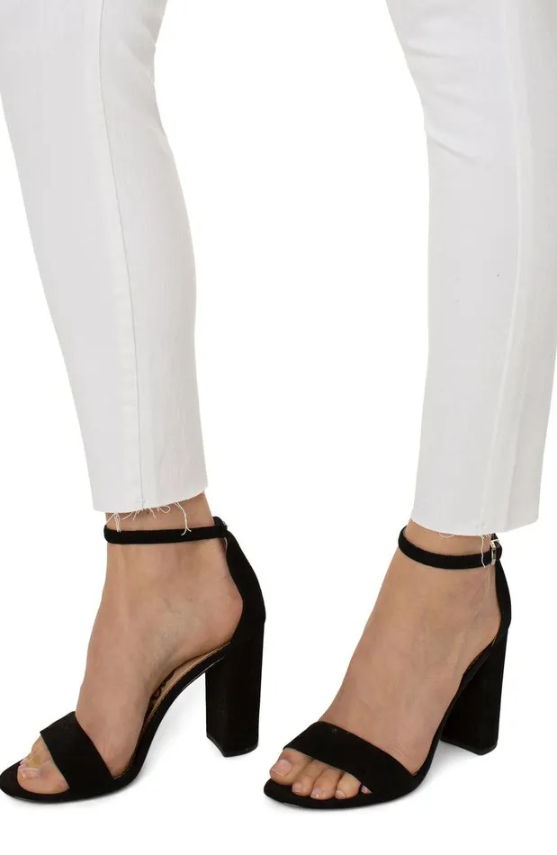 Liverpool Los Angeles CHLOE CROP SKINNY WITH CAT EYE POCKETS Bright White Women SKINNY