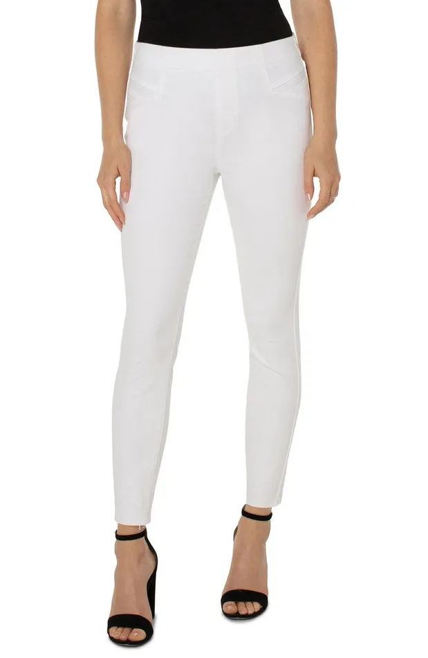 Liverpool Los Angeles CHLOE CROP SKINNY WITH CAT EYE POCKETS Bright White Women SKINNY