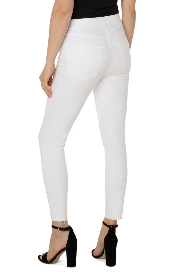 Liverpool Los Angeles CHLOE CROP SKINNY WITH CAT EYE POCKETS Bright White Women SKINNY