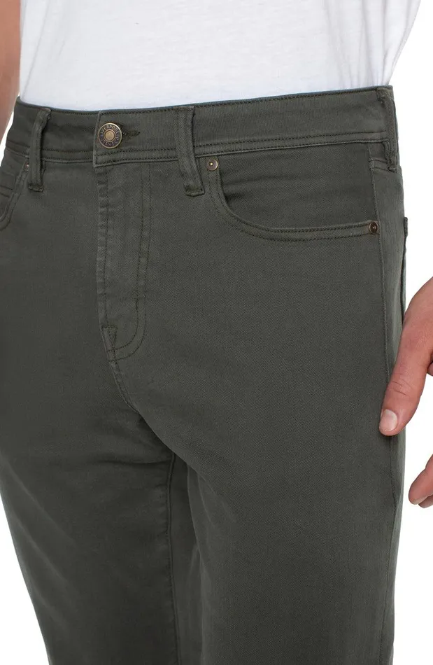 Liverpool Los Angeles KINGSTON MODERN STRAIGHT COLORED DENIM Bottle Green Men JEANS