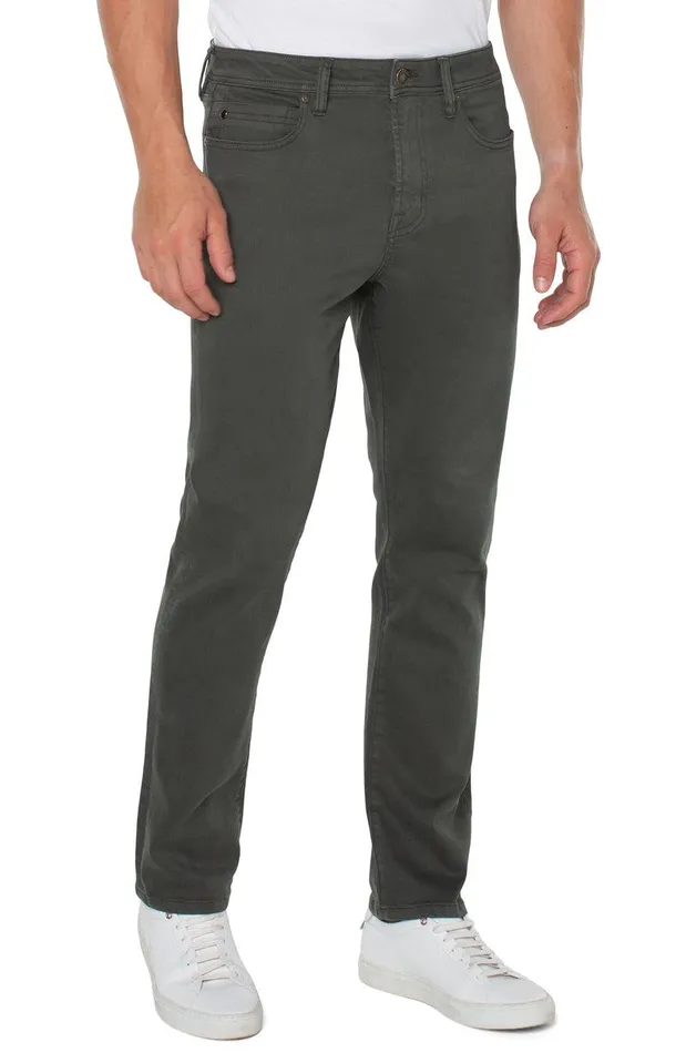 Liverpool Los Angeles KINGSTON MODERN STRAIGHT COLORED DENIM Bottle Green Men JEANS