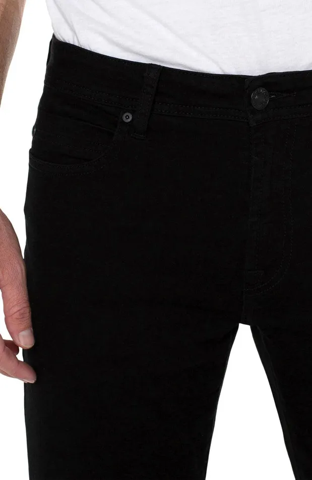 Liverpool Los Angeles KINGSTON MODERN STRAIGHT COMFORT STRETCH ECO Jet Black Men JEANS