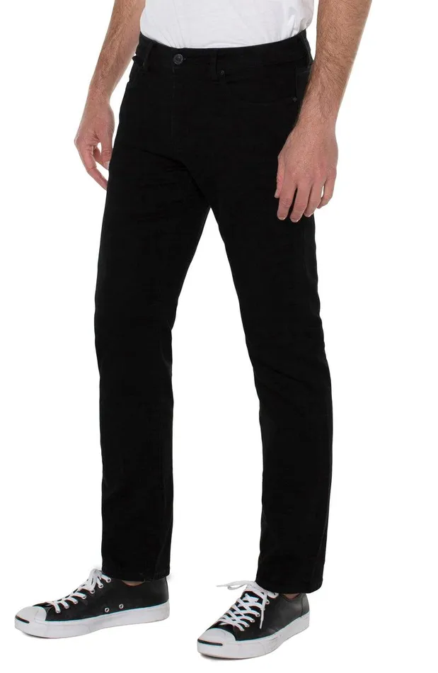 Liverpool Los Angeles KINGSTON MODERN STRAIGHT COMFORT STRETCH ECO Jet Black Men JEANS
