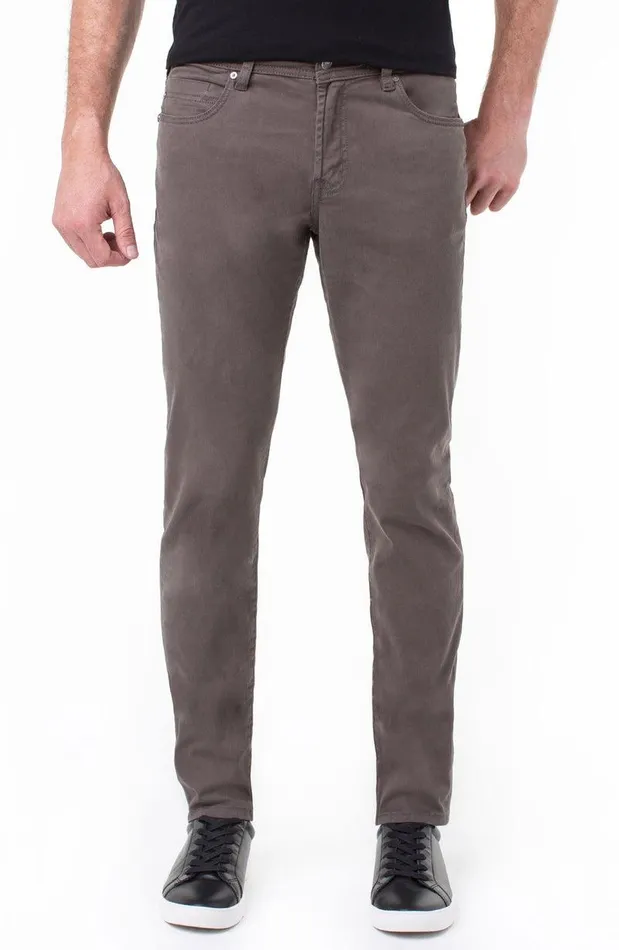 Liverpool Los Angeles KINGSTON MODERN STRAIGHT PEACHED COLORED TWILL Deep Earth Men MODERN STRAIGHT