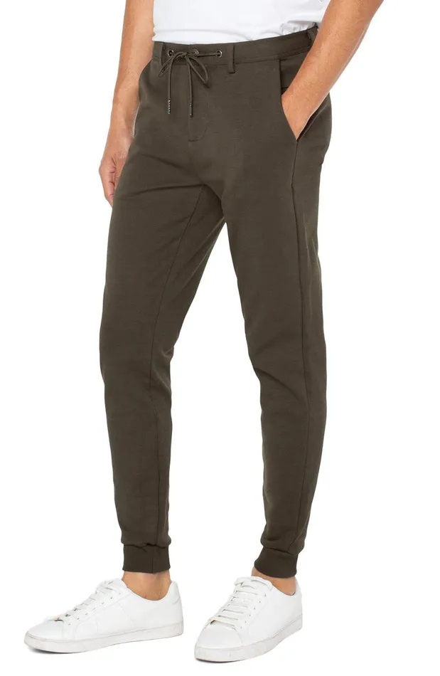 Liverpool Los Angeles MERCER KNIT JOGGER Military Green Men JOGGERS