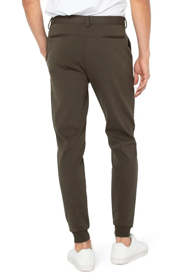 Liverpool Los Angeles MERCER KNIT JOGGER Military Green Men JOGGERS
