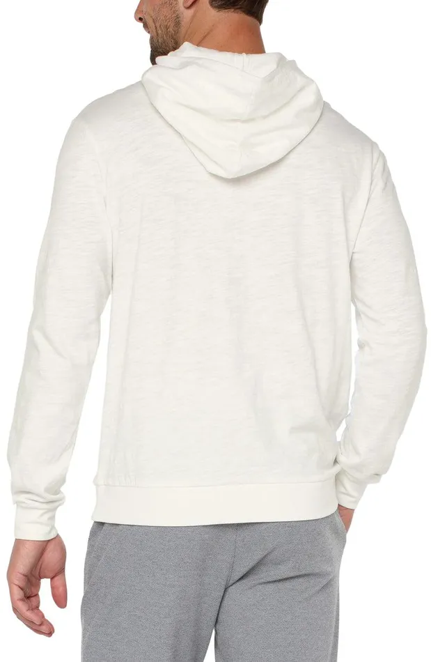 Liverpool Los Angeles SLUB KNIT HOODIE Egret Men SLUB HOODIES