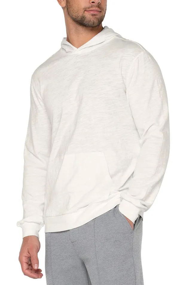 Liverpool Los Angeles SLUB KNIT HOODIE Egret Men SLUB HOODIES