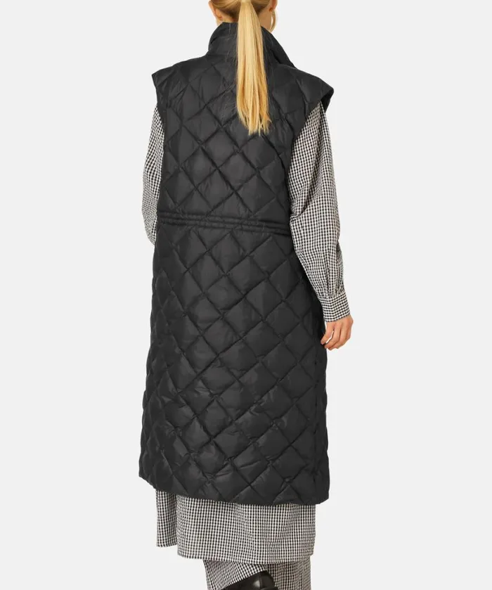Long Down Vest 8211 Black Outerwear Ilse Jacobsen All Jackets And Coats