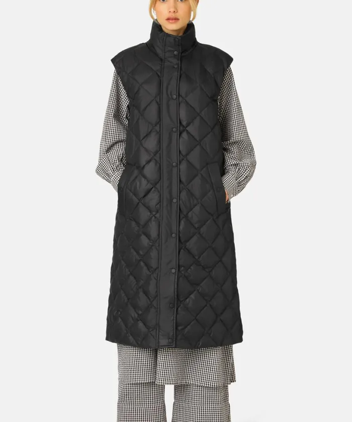 Long Down Vest 8211 Black Outerwear Ilse Jacobsen All Jackets And Coats