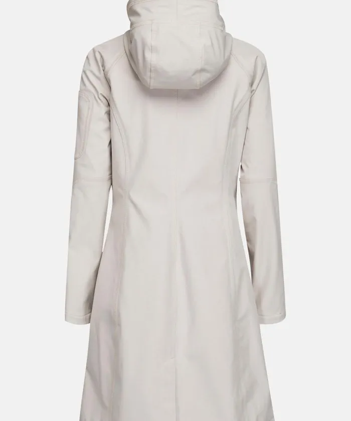 Long Soft Shell Raincoat 8211 Chateau Gray Rainwear Ilse Jacobsen Raincoats
