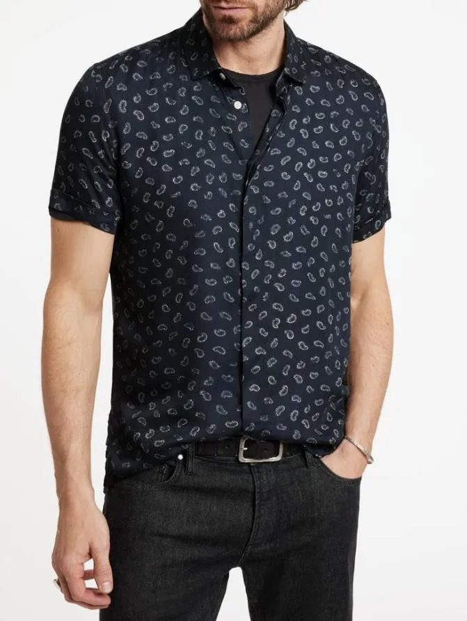 LOREN SHIRT Black Clothing John Varvatos Shirts LOREN SHIRT Black Clothing John Varvatos Shirts