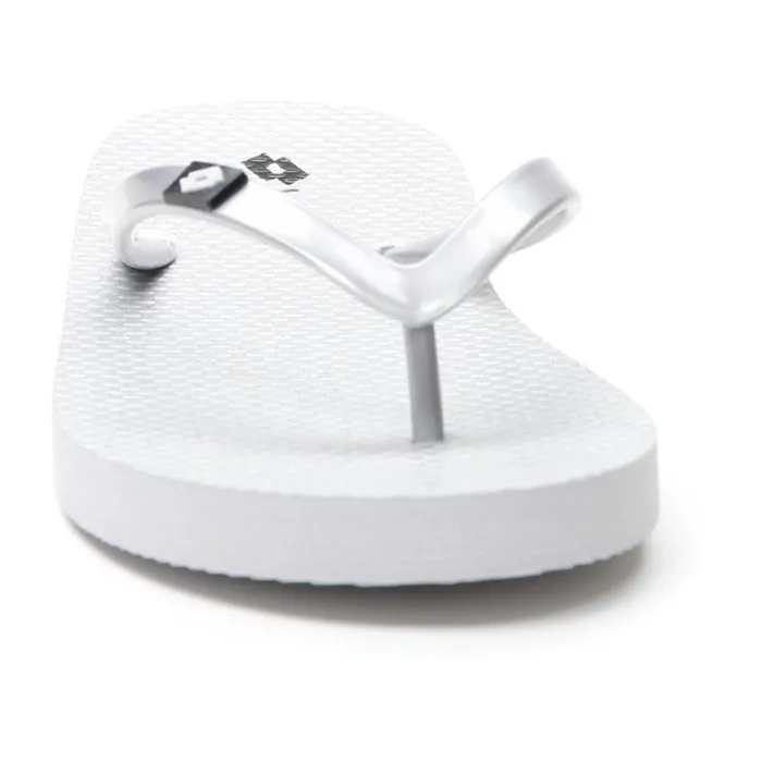 Lotto Sport FlipFlops And Slippers Woman HIVA FLIP II GLITTER W Silver Metal 2