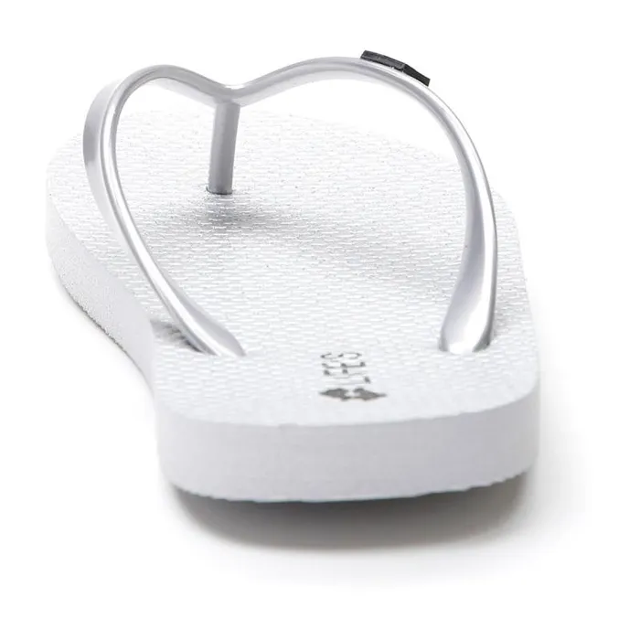 Lotto Sport FlipFlops And Slippers Woman HIVA FLIP II GLITTER W Silver Metal 2