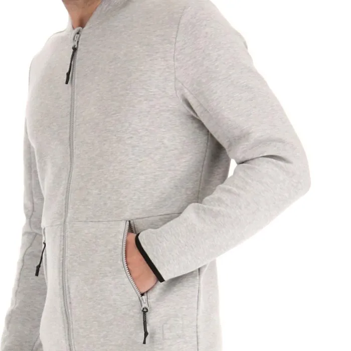 Lotto Sport Jackets Man LAB SWEAT FZ MEL Cool Gray 6c Lotto Sport Jackets Man LAB SWEAT FZ MEL Cool Gray 6c