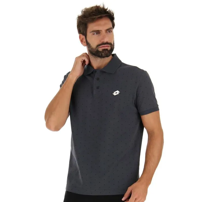 Lotto Sport Polo Shirts Man POLO ELBA II PQ Ebony
