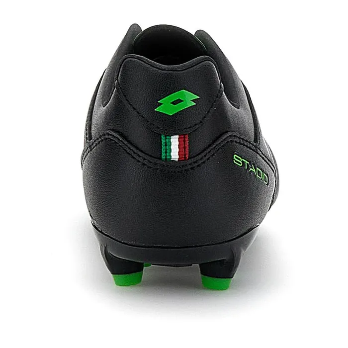 Lotto Sport Shoes ManWomanKids STADIO 705 FG JR All Blackspring Green