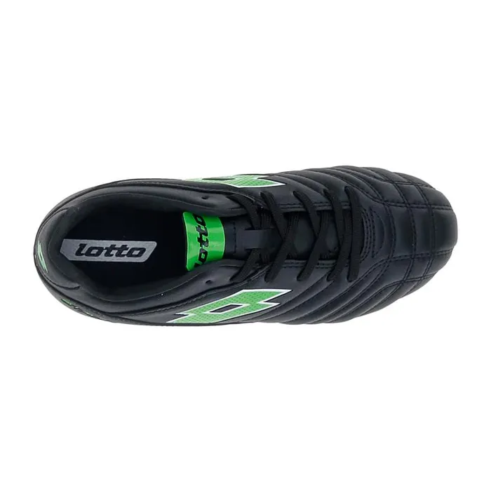 Lotto Sport Shoes ManWomanKids STADIO 705 FG JR All Blackspring Green