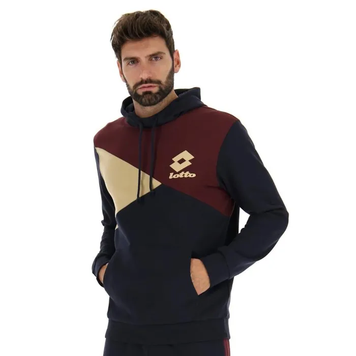 Lotto Sport Sweatshirts Man ATHLETICA LG III SWEAT HD FL Navy Blue