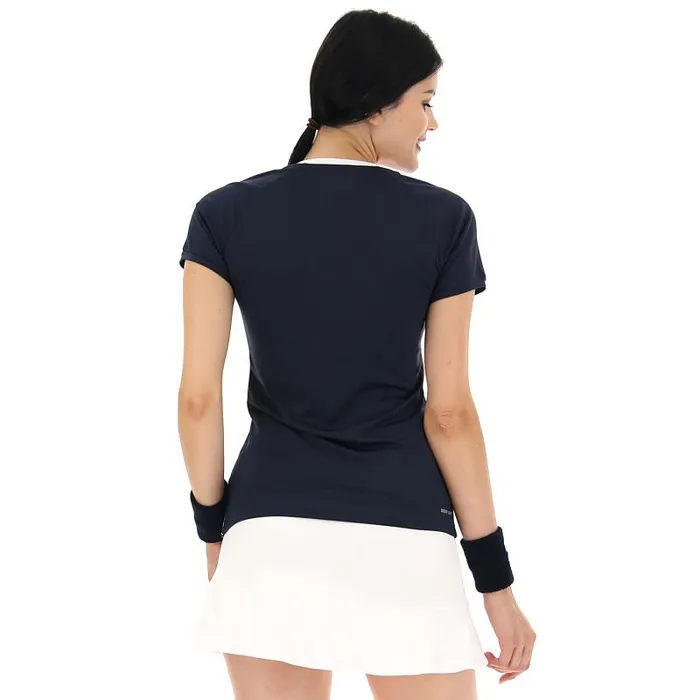 Lotto Sport TShirt WomanMan SQUADRA W II TEE PL Navy Blue Lotto Sport TShirt WomanMan SQUADRA W II TEE PL Navy Blue