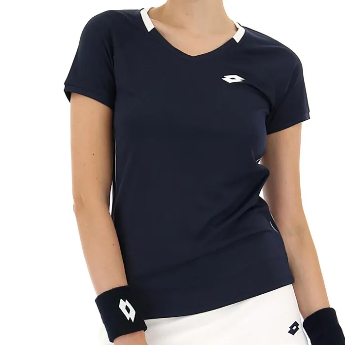 Lotto Sport TShirt WomanMan SQUADRA W II TEE PL Navy Blue Lotto Sport TShirt WomanMan SQUADRA W II TEE PL Navy Blue