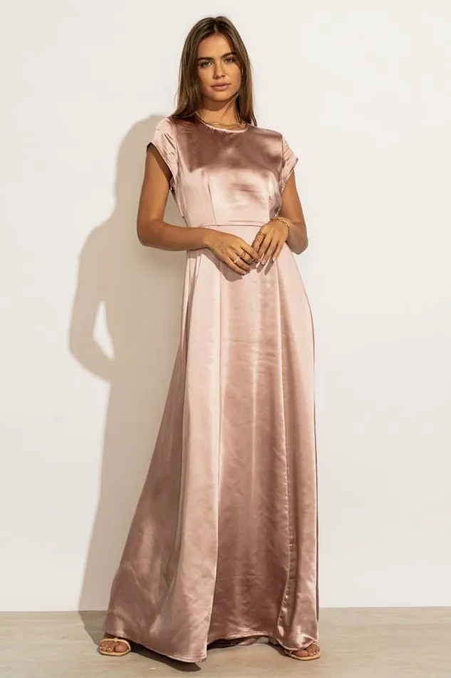 Lucille Maxi Dress In Mauve 8211 FINAL SALE Mauve Women Bohme Dresses