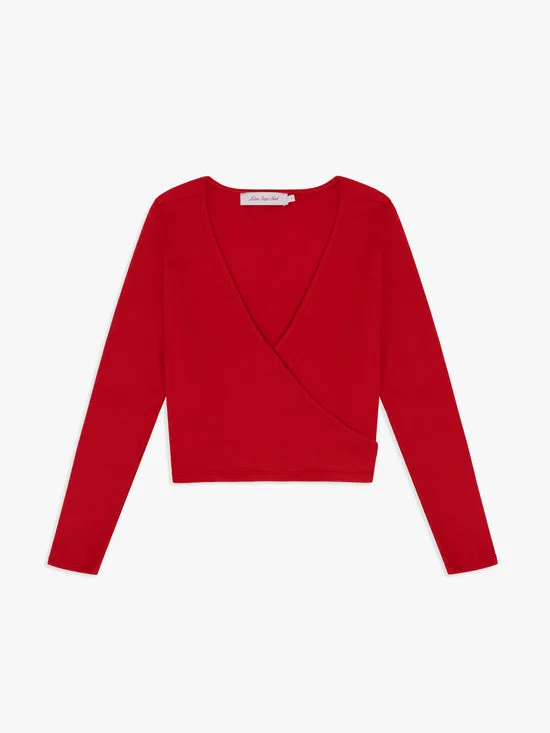 Lucille Wrap Top Cherry Women Tops Lisa Says Gah