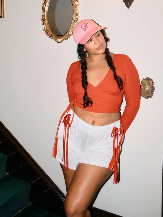 Lucille Wrap Top Cherry Women Tops Lisa Says Gah