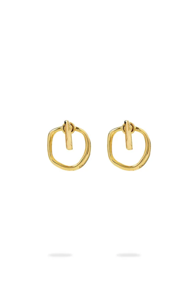 Lunette Mini Drop Earring Gold Women Aje Jewelry