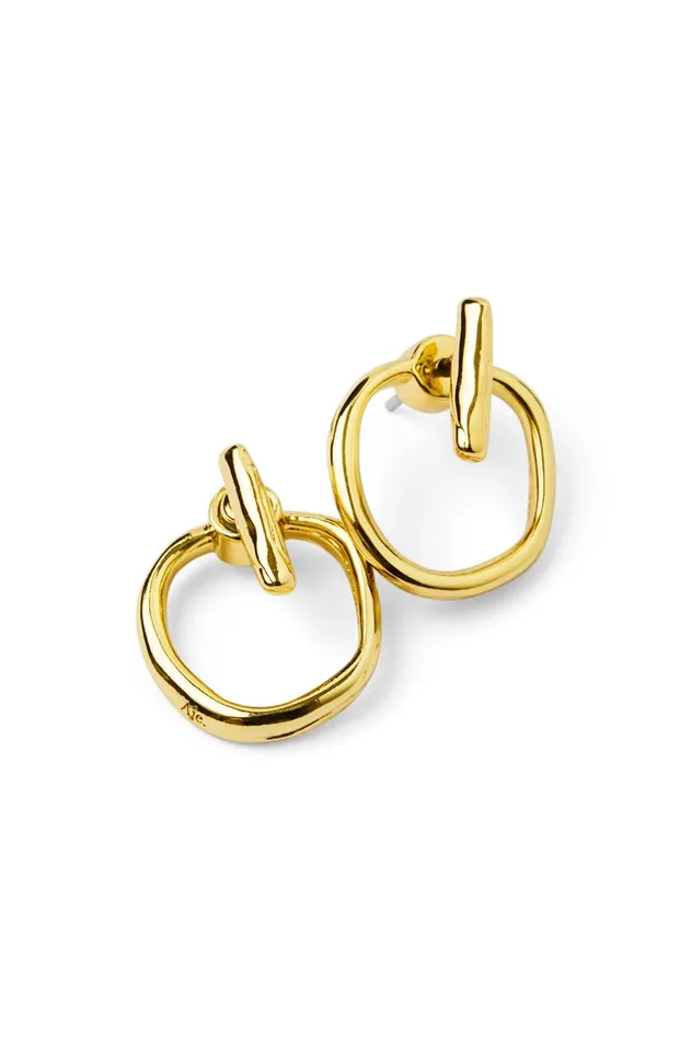 Lunette Mini Drop Earring Gold Women Aje Jewelry