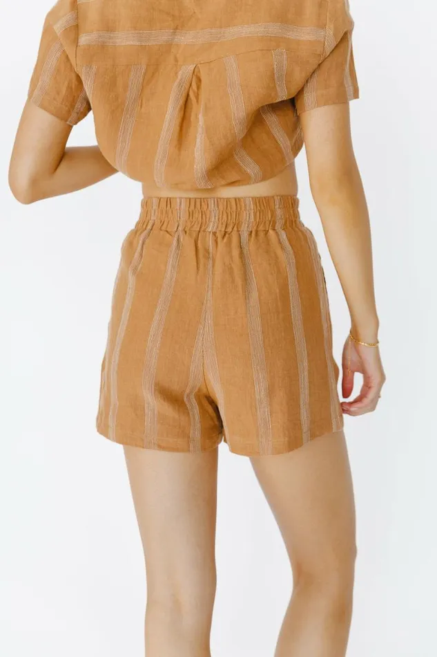 Maddox Shorts In Brown 8211 FINAL SALE Brown Women Bohme Sets