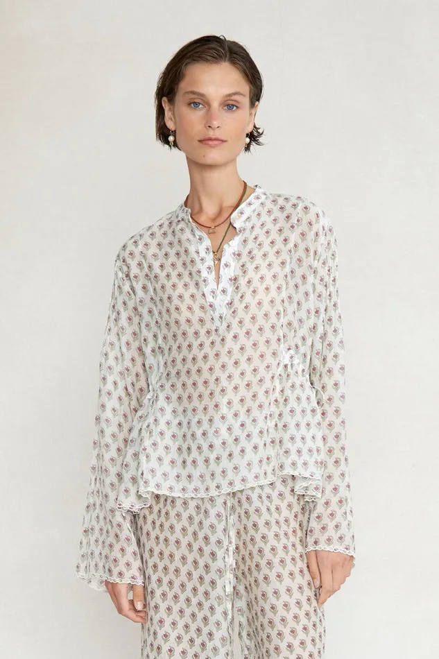 Maisie Blouse White Women Chan Luu Tops