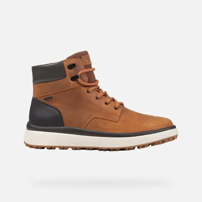 Man Geox Ankle Boots GRANITO GRIP ABX MAN OchreBlack Waterproof Boots Ochreblack