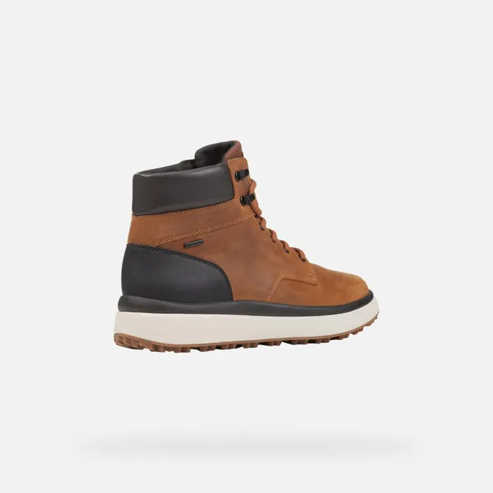Man Geox Ankle Boots GRANITO GRIP ABX MAN OchreBlack Waterproof Boots Ochreblack