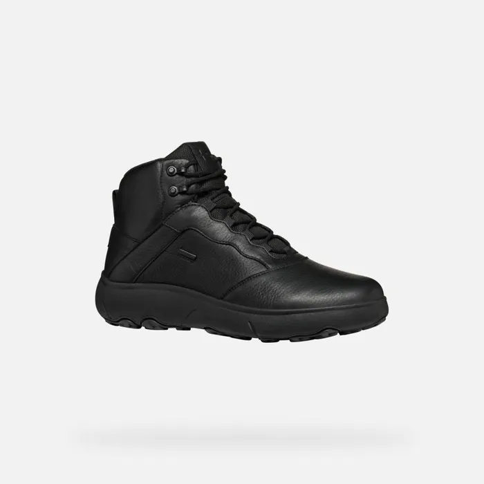 Man Geox Ankle Boots NEBULA GRIP ABX MAN Black Mid Calf Boots Black