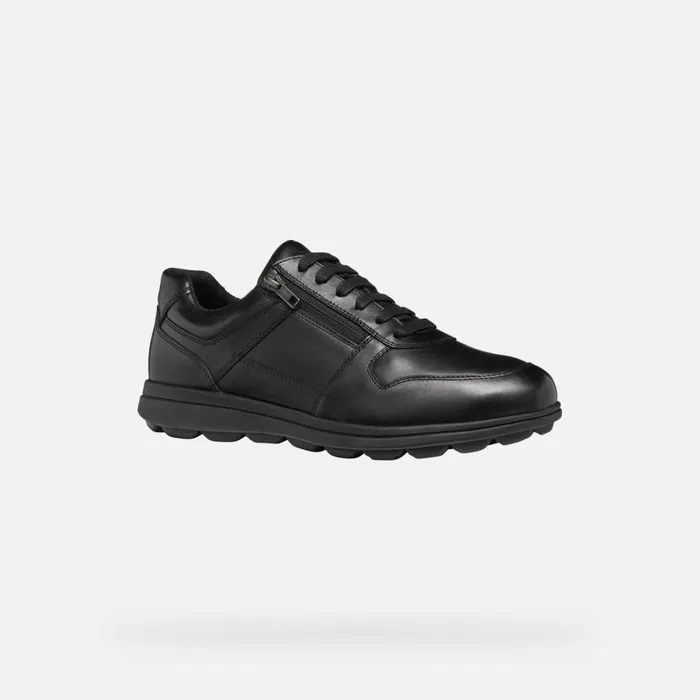 Man Geox Casual Shoes SPHERICA EC12 MAN Black Low Top Sneakers Black