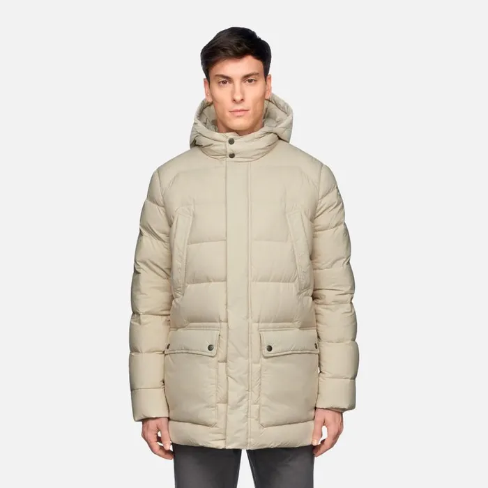 Man Geox Down Jackets ELVER MAN Rainy Day Long Parka Rainy Day