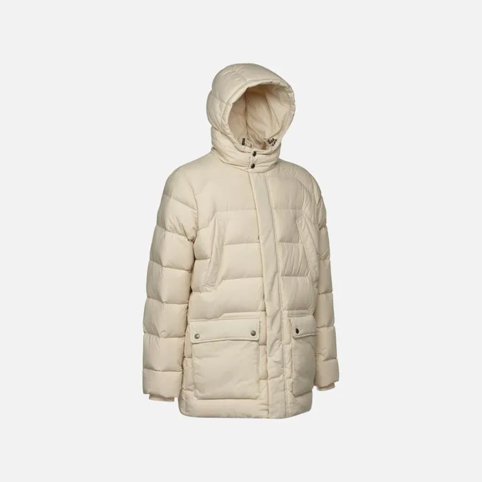 Man Geox Down Jackets ELVER MAN Rainy Day Long Parka Rainy Day