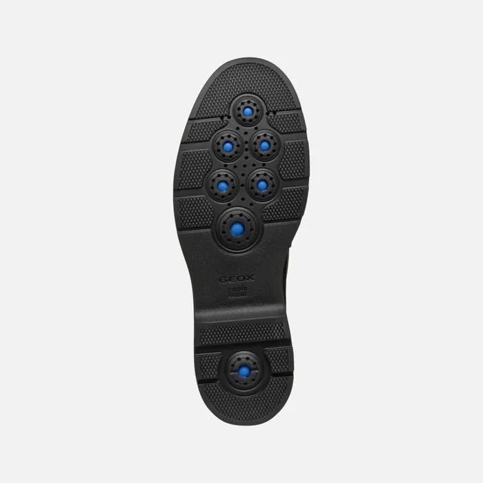 Man Geox Formal Shoes SPHERICA EC1 MAN Black Leather Loafers Black
