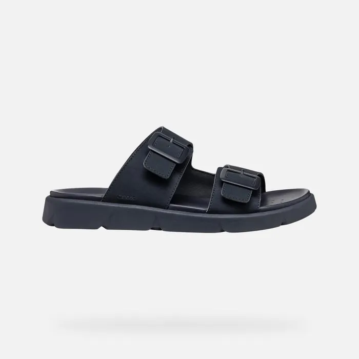 Man Geox Mules And Slippers XAND 2S MAN Navy Slides Shoes Navy