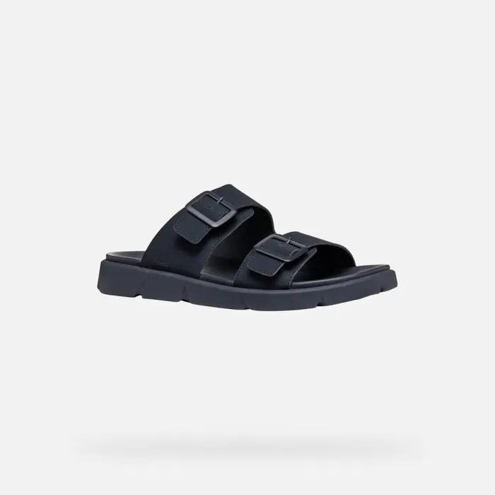 Man Geox Mules And Slippers XAND 2S MAN Navy Slides Shoes Navy