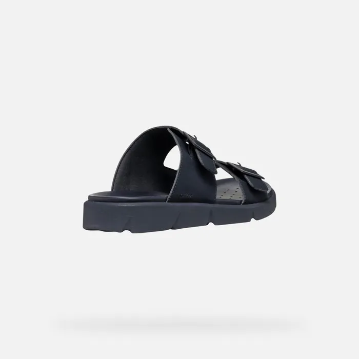 Man Geox Mules And Slippers XAND 2S MAN Navy Slides Shoes Navy