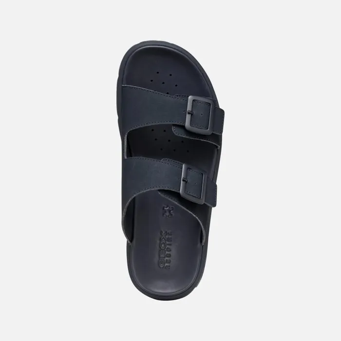 Man Geox Mules And Slippers XAND 2S MAN Navy Slides Shoes Navy
