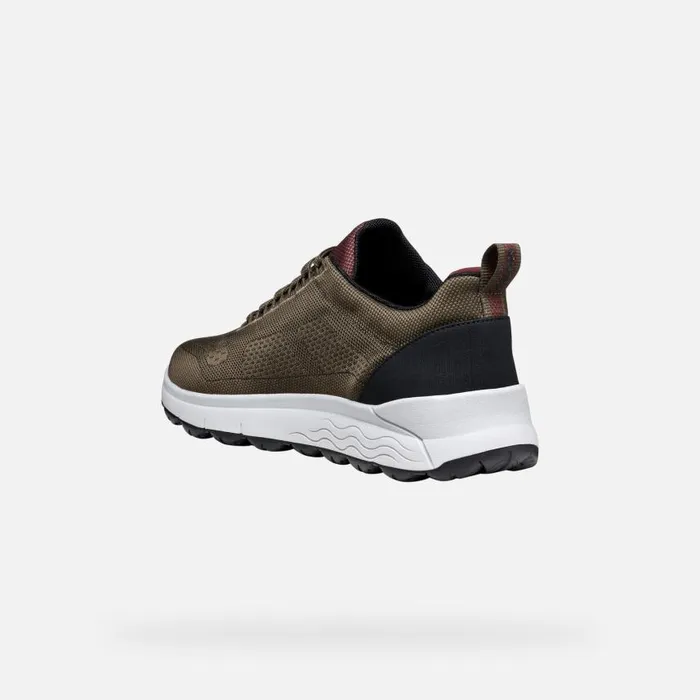 Man Geox Sneakers SPHERICA 4X4 ABX MAN MilitaryBordeaux Waterproof Trainers Militarybordeaux