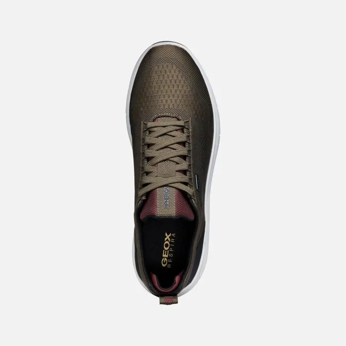 Man Geox Sneakers SPHERICA 4X4 ABX MAN MilitaryBordeaux Waterproof Trainers Militarybordeaux